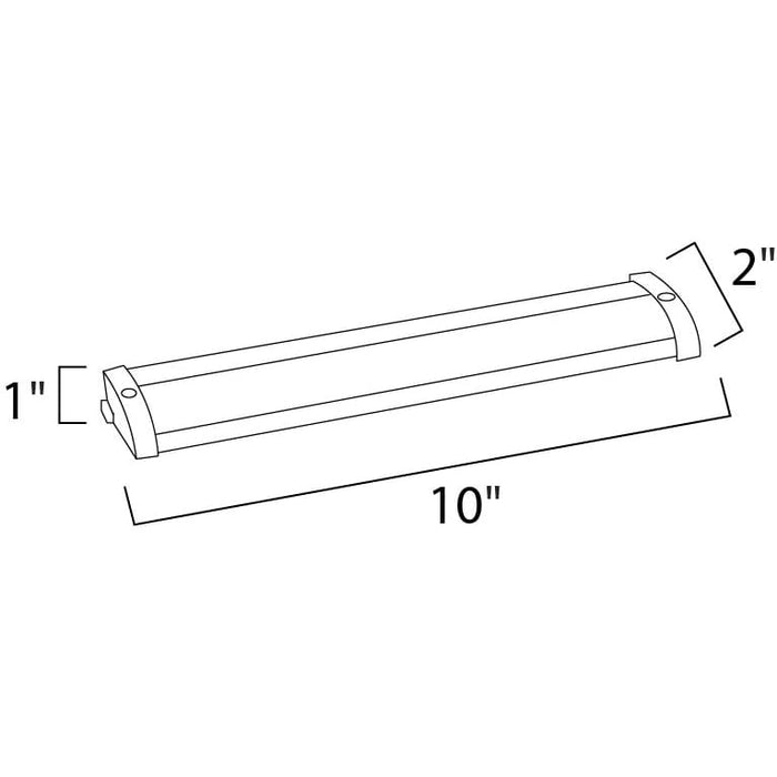 CounterMax MX-L120-LO White LED Under Cabinet - Under Cabinet