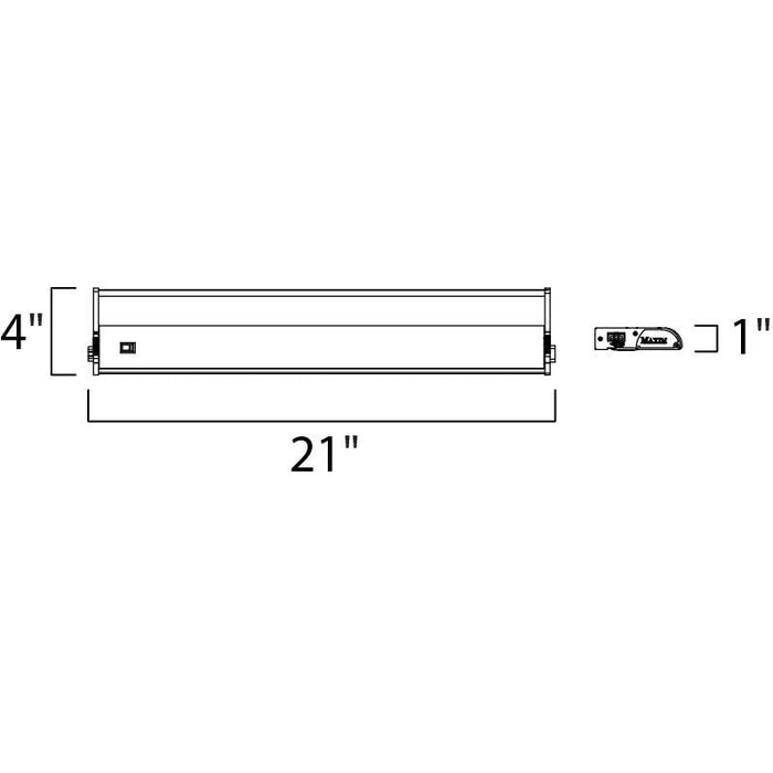 CounterMax MX-L120DC Metallic Bronze LED Under Cabinet - Under Cabinet