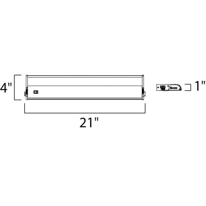 CounterMax MX-L120DC Metallic Bronze LED Under Cabinet - Under Cabinet