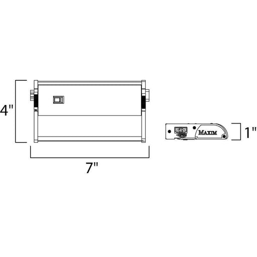 CounterMax MX-L120DC Metallic Bronze LED Under Cabinet - Under Cabinet