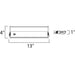 CounterMax MX-L120DC Satin Nickel LED Under Cabinet - Under Cabinet