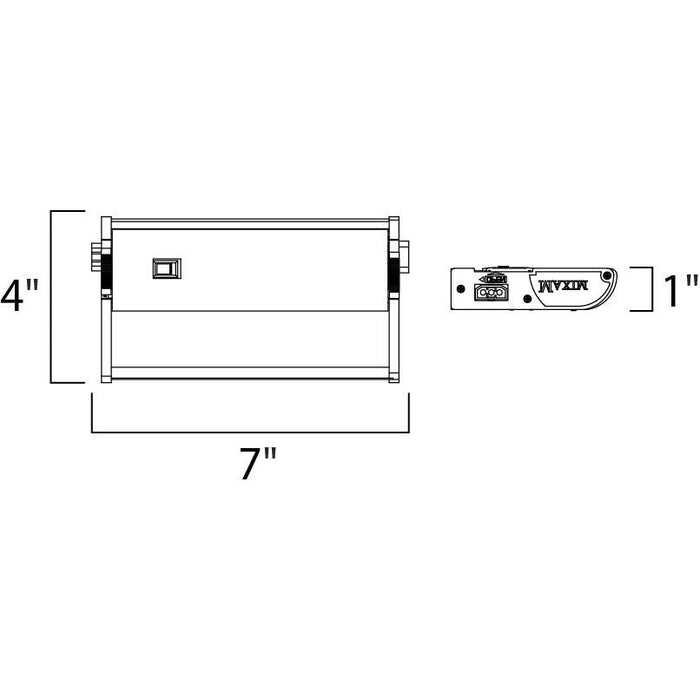 CounterMax MX-L120DC Satin Nickel LED Under Cabinet - Under Cabinet