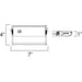 CounterMax MX-L120DC Satin Nickel LED Under Cabinet - Under Cabinet