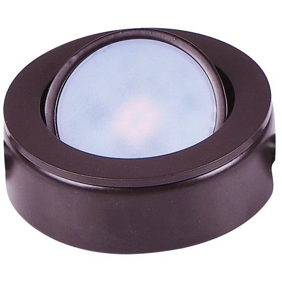 CounterMax MX-LD-AC Anodized Bronze LED Under Cabinet Disc - Under Cabinet Disc