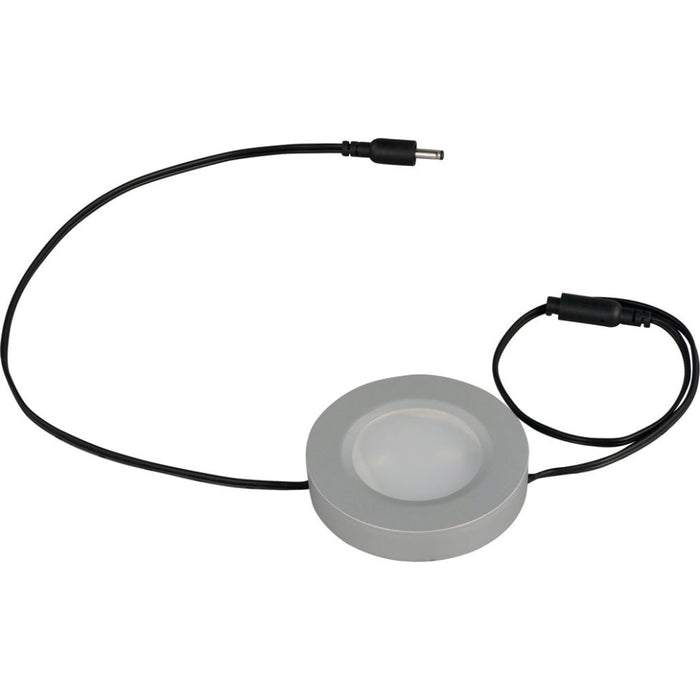 CounterMax MX-LD-D Brushed Aluminum LED Under Cabinet Disc - Under Cabinet Disc