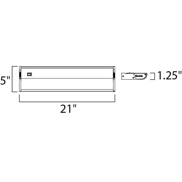 CounterMax MX-X12 Metallic Bronze Under Cabinet - Under Cabinet