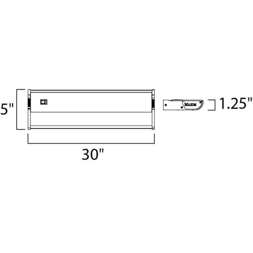 CounterMax MX-X120 Metallic Bronze Under Cabinet - Under Cabinet