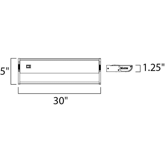 CounterMax MX-X120 Metallic Bronze Under Cabinet - Under Cabinet