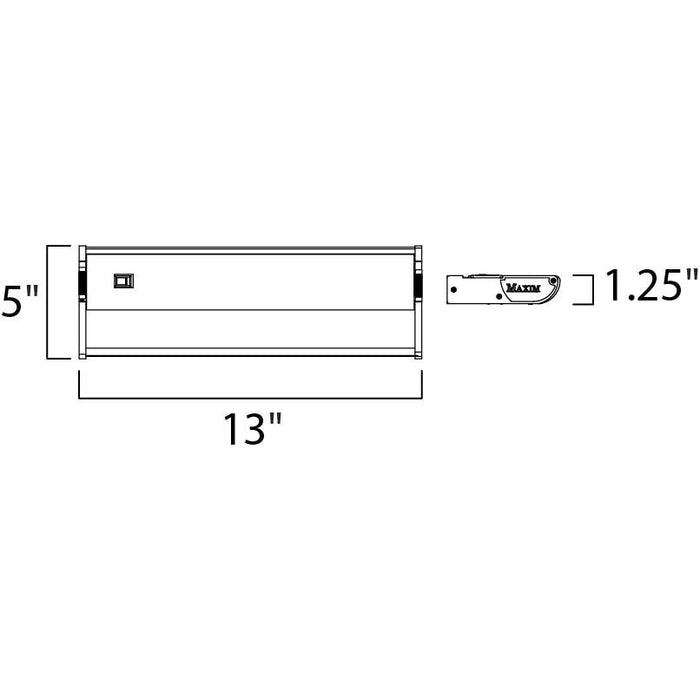 CounterMax MX-X120 Metallic Bronze Under Cabinet - Under Cabinet