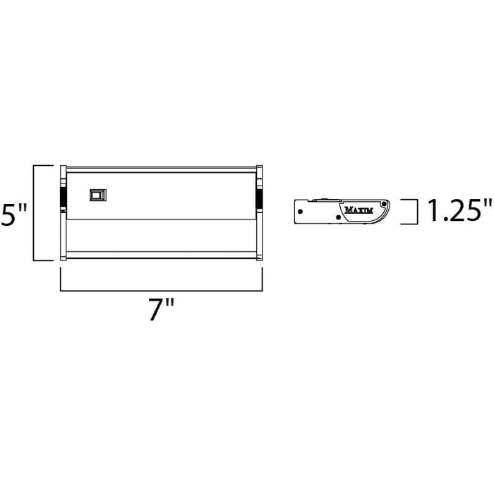 CounterMax MX-X120 White Under Cabinet - Under Cabinet