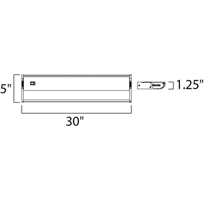 CounterMax MX-X120c Metallic Bronze Under Cabinet - Under Cabinet