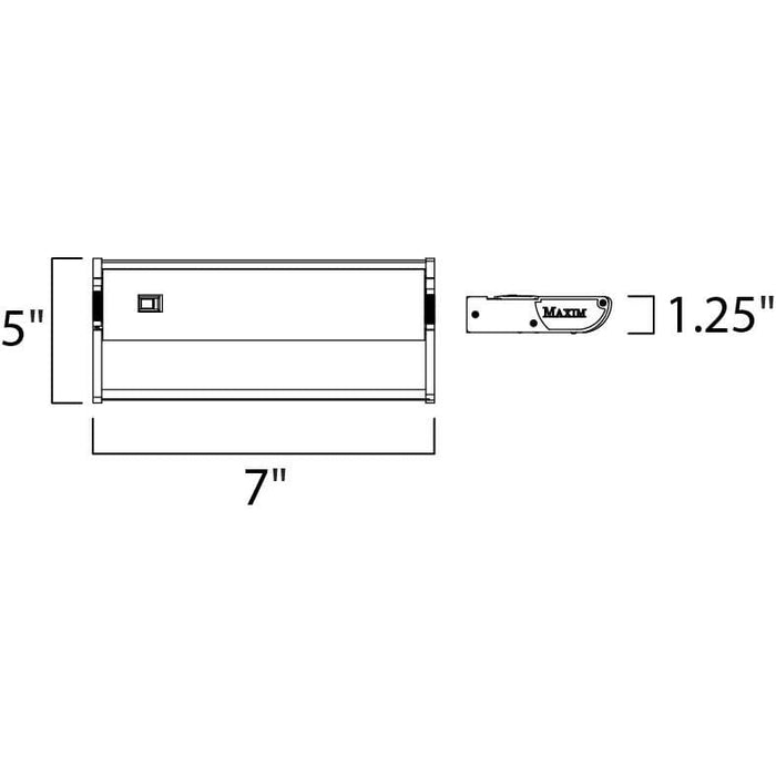 CounterMax MX-X120c White Under Cabinet - Under Cabinet