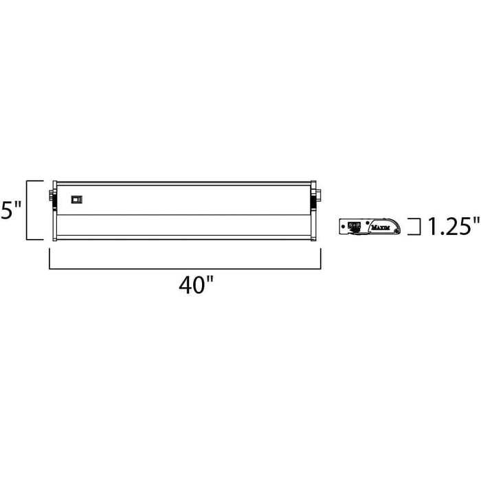 CounterMax MX-X120c White Under Cabinet - Under Cabinet