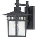 Cove Neck Textured Black Outdoor Wall Lantern - Outdoor Wall Lantern