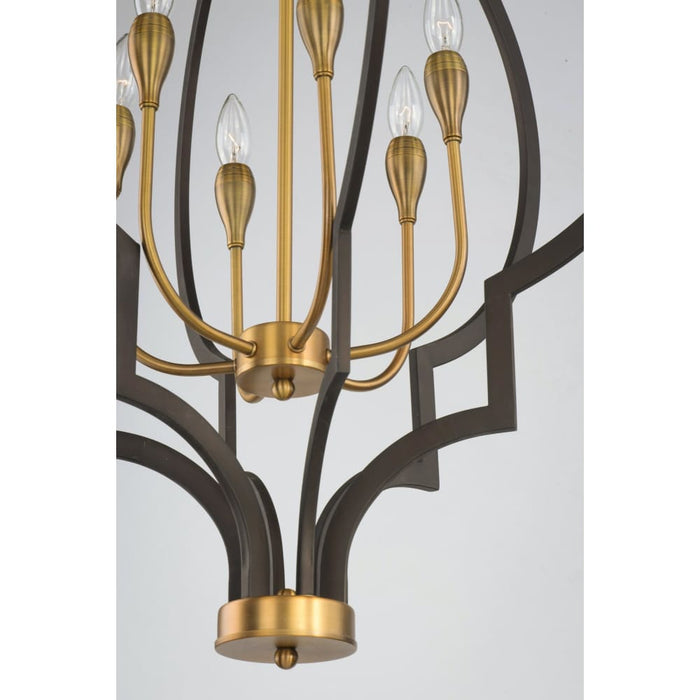 Crest Oil Rubbed Bronze / Antique Brass Chandelier - Chandeliers