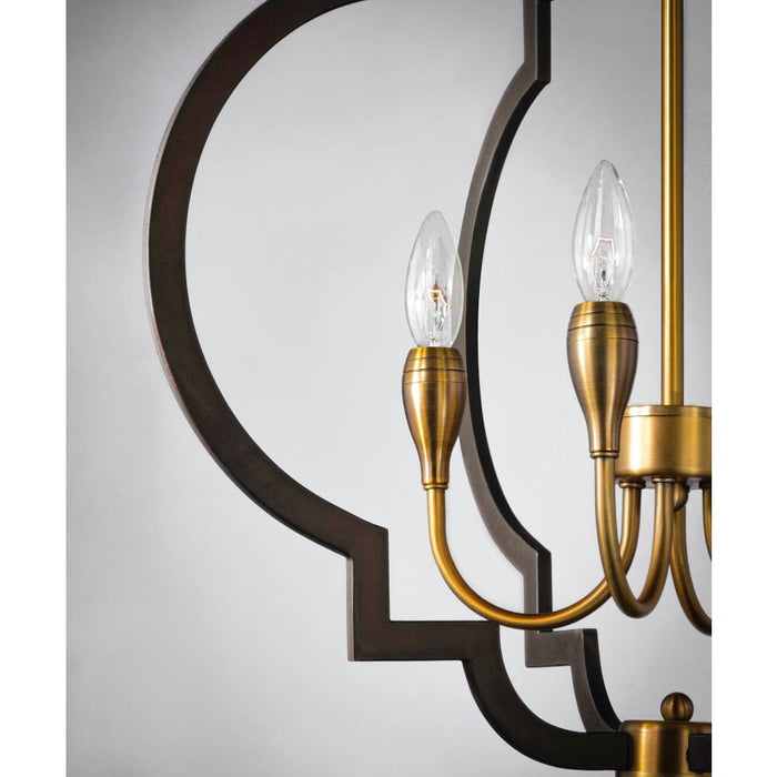 Crest Oil Rubbed Bronze / Antique Brass Chandelier - Chandeliers