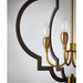 Crest Oil Rubbed Bronze / Antique Brass Chandelier - Chandeliers