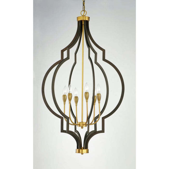 Crest Oil Rubbed Bronze / Antique Brass Chandelier - Chandeliers