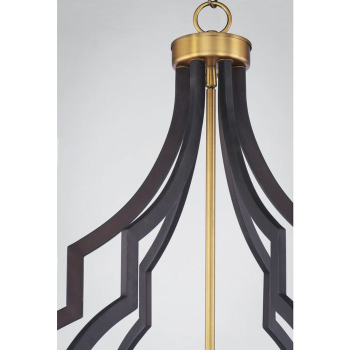 Crest Oil Rubbed Bronze / Antique Brass Chandelier - Chandeliers