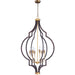 Crest Oil Rubbed Bronze / Antique Brass Chandelier - Chandeliers