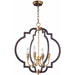 Crest Oil Rubbed Bronze / Antique Brass Chandelier - Chandeliers