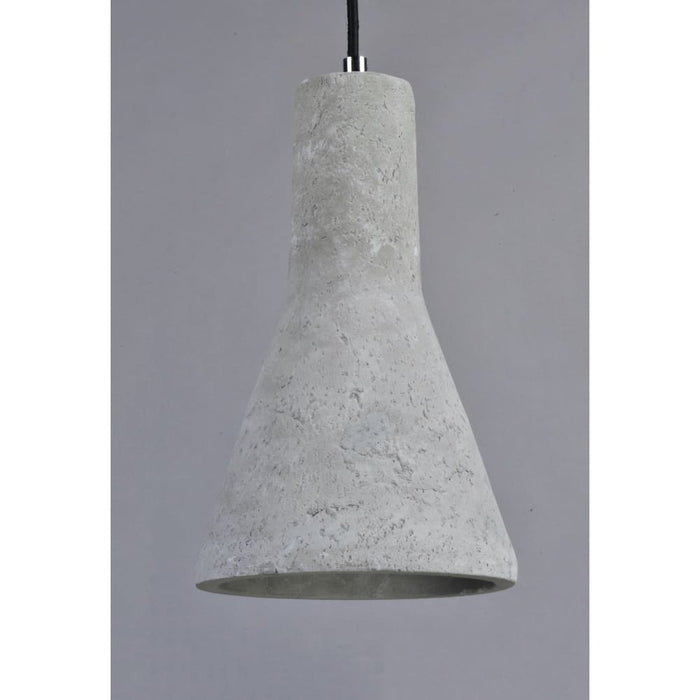 Crete Polished Chrome LED Single Pendant - Pendants