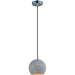 Crete Polished Chrome LED Single Pendant - Pendants