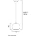 Crete Polished Chrome LED Single Pendant - Pendants