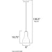 Crete Polished Chrome LED Single Pendant - Pendants