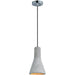 Crete Polished Chrome LED Single Pendant - Pendants