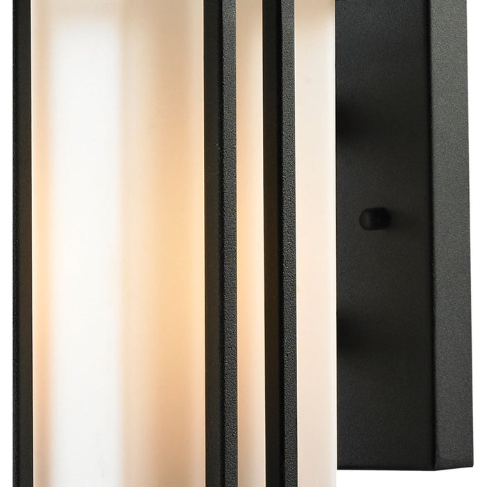 Croftwell Textured Matte Black Outdoor Sconce - Outdoor Sconce