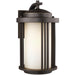 Crowell Antique Bronze LED Outdoor Wall Lantern - Outdoor Wall Sconce