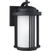 Crowell Black LED Outdoor Wall Lantern - Outdoor Wall Sconce