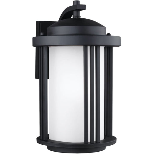Crowell Black LED Outdoor Wall Lantern - Outdoor Wall Sconce