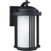 Crowell Black Outdoor Wall Lantern - Outdoor Wall Sconce
