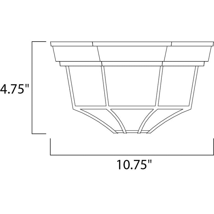 Crown Hill Black Outdoor Flush Mount - Outdoor Flush Mount