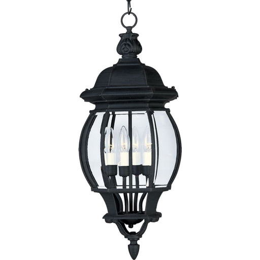 Crown Hill Black Outdoor Hanging Lantern - Outdoor Hanging Lantern