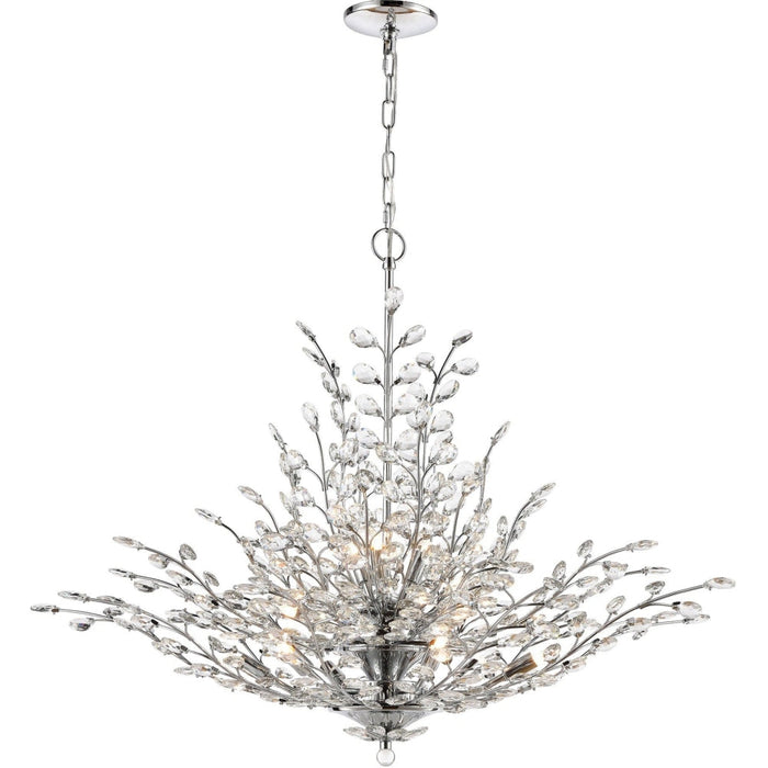 Crystique Polished Chrome Chandelier - Chandeliers