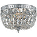 Crystorama 2 Light Clear Crystal Chrome Ceiling Mount - Ceiling Mount
