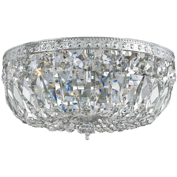 Crystorama 3 Light Polished Chrome Clear Spectra Ceiling Mount - Ceiling Mount