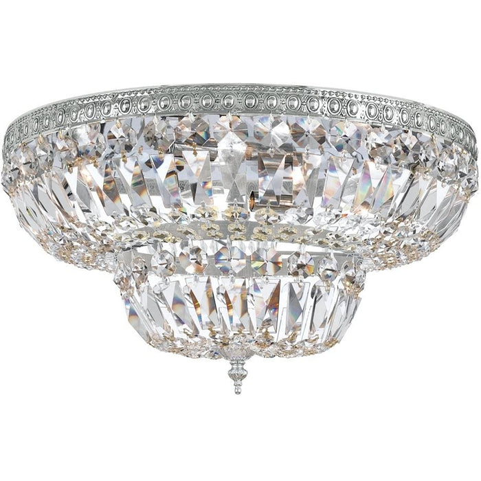Crystorama 4 Light Clear Hand Cut Polished Chrome Ceiling Mount - Ceiling Mount