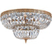 Crystorama 8 Light Clear Spectra Olde Brass Ceiling Mount - Ceiling Mount
