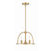 Crystorama Abbott Vibrant Gold 3 Light Chandelier ABB-3003-VG - Chandeliers