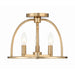 Crystorama Abbott Vibrant Gold 3 Light Semi-Flushmount ABB-3003-VG_CEILING - Semi-Flushmounts