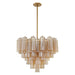 Crystorama Addis Aged Brass 12 Light Chandelier ADD-312-AG-AM - Chandeliers