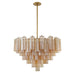 Crystorama Addis Aged Brass 16 Light Chandelier ADD-316-AG-AM - Chandeliers