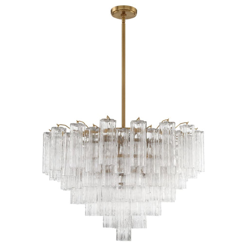 Crystorama Addis Aged Brass 16 Light Chandelier ADD-316-AG-CL - Chandeliers