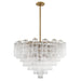 Crystorama Addis Aged Brass 16 Light Chandelier ADD-316-AG-CL - Chandeliers