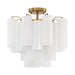 Crystorama Addis Aged Brass 4 Light Semi-Flushmount ADD-300-AG-WH_CEILING - Semi-Flushmounts