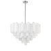 Crystorama Addis Polished Chrome 16 Light Chandelier ADD-316-CH-WH - Chandeliers